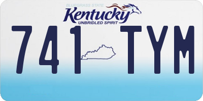 KY license plate 741TYM