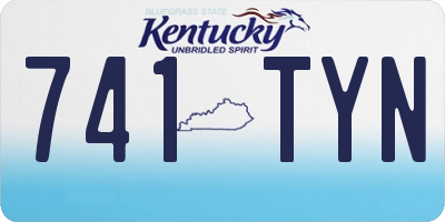 KY license plate 741TYN