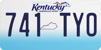 KY license plate 741TYO