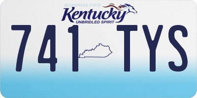 KY license plate 741TYS