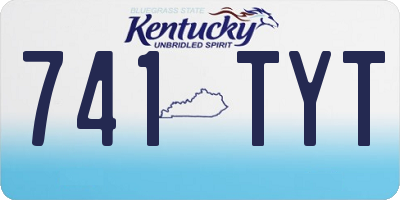 KY license plate 741TYT