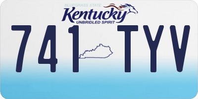 KY license plate 741TYV