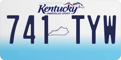 KY license plate 741TYW