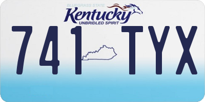 KY license plate 741TYX