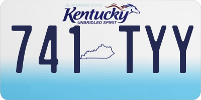 KY license plate 741TYY
