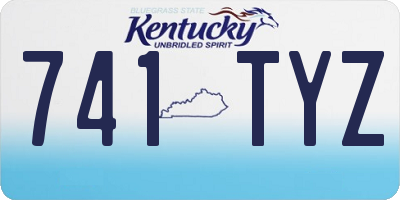 KY license plate 741TYZ