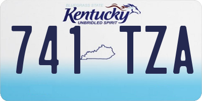 KY license plate 741TZA