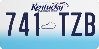 KY license plate 741TZB