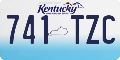 KY license plate 741TZC