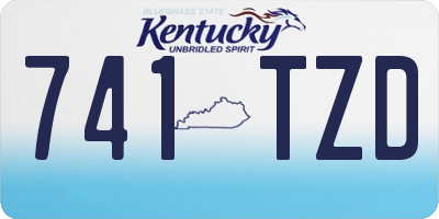 KY license plate 741TZD