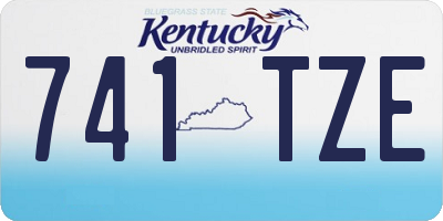 KY license plate 741TZE