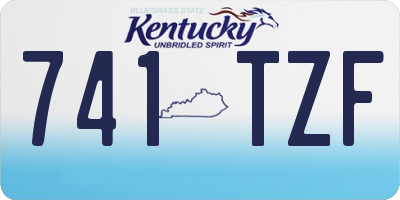 KY license plate 741TZF