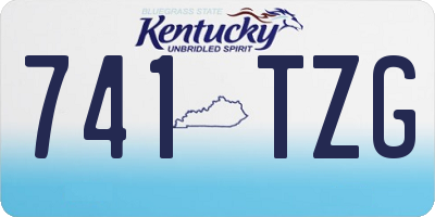 KY license plate 741TZG