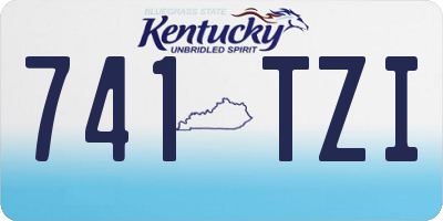 KY license plate 741TZI