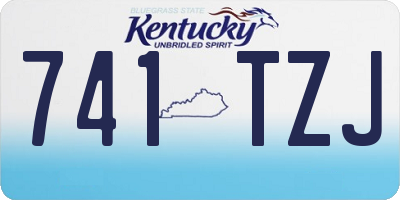 KY license plate 741TZJ