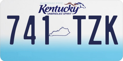 KY license plate 741TZK