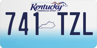 KY license plate 741TZL