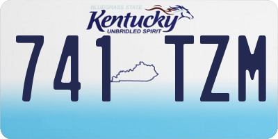 KY license plate 741TZM