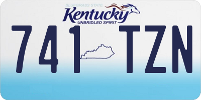 KY license plate 741TZN