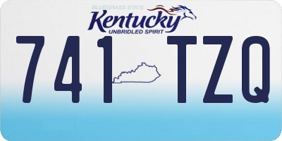 KY license plate 741TZQ