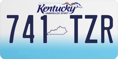 KY license plate 741TZR