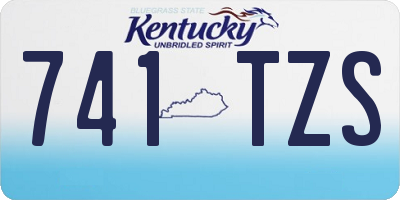 KY license plate 741TZS