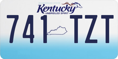 KY license plate 741TZT