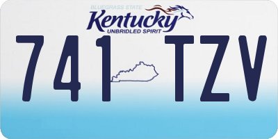 KY license plate 741TZV