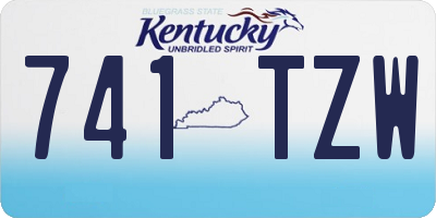 KY license plate 741TZW