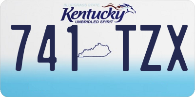 KY license plate 741TZX