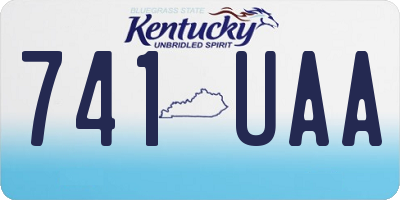 KY license plate 741UAA
