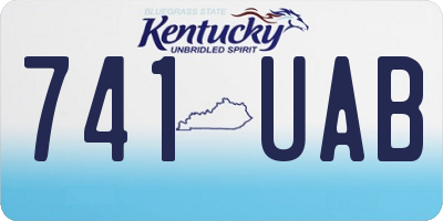 KY license plate 741UAB
