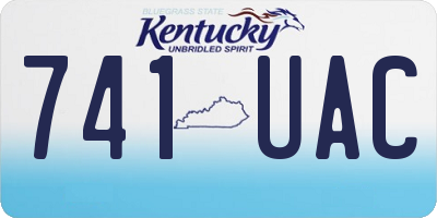 KY license plate 741UAC