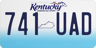 KY license plate 741UAD
