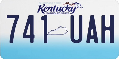 KY license plate 741UAH