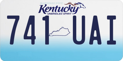 KY license plate 741UAI