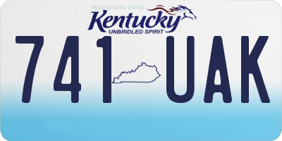 KY license plate 741UAK