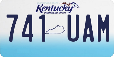 KY license plate 741UAM