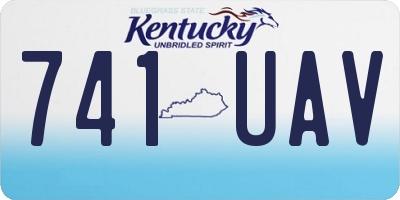 KY license plate 741UAV