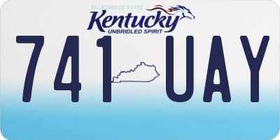 KY license plate 741UAY