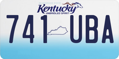 KY license plate 741UBA