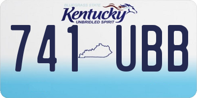 KY license plate 741UBB