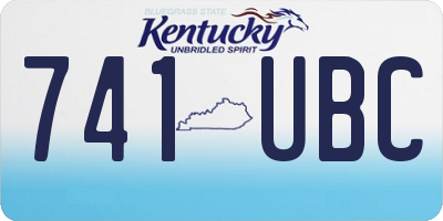 KY license plate 741UBC