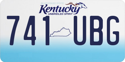 KY license plate 741UBG