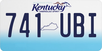 KY license plate 741UBI