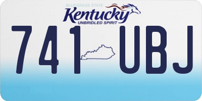 KY license plate 741UBJ
