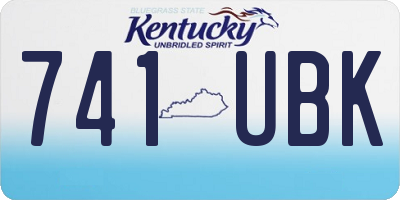 KY license plate 741UBK