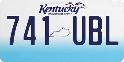 KY license plate 741UBL