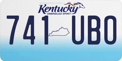 KY license plate 741UBO