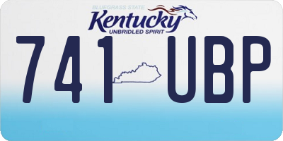 KY license plate 741UBP